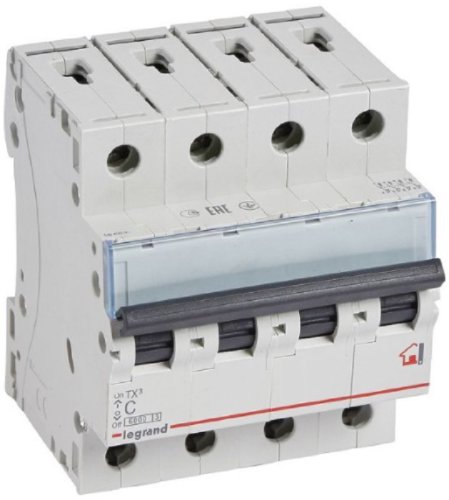 Выключатель автоматический Legrand TX3 6000 4п 10А C 6кА фото Выключатель автоматический Legrand TX3 6000 4п 10А C 6кА картинка